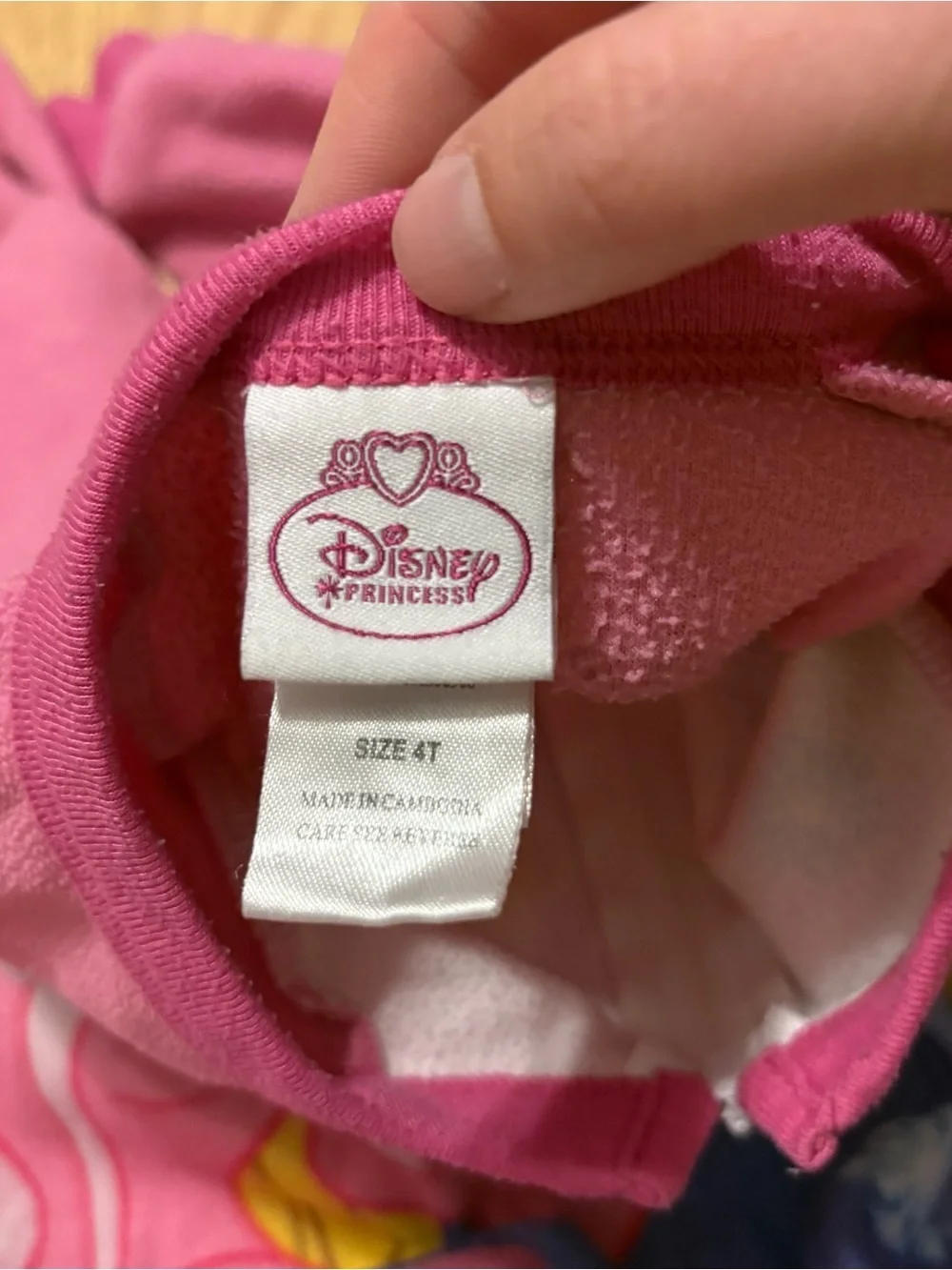 Vintage Disney Princess Footed Sleeper Pajama 4T Pink Y2K Ariel Aurora